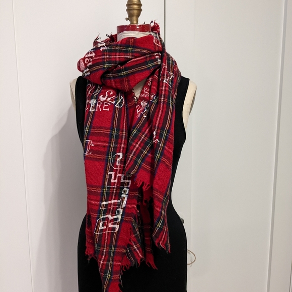 Polo Ralph Lauren Other - Polo Ralph Lauren red tartan wool scarf